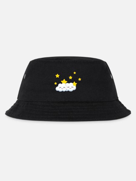 Kuschelwolken - Kinder Bucket Hat - Schwarz