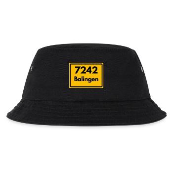 ALTE POSTLEITZAHL 7242 PLZ 72336 BALINGEN BAWÜ - Kinder Bucket Hat - Schwarz - Vorne