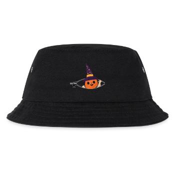 Kürbishexe Sternennacht - Kinder Bucket Hat - Schwarz - Vorne