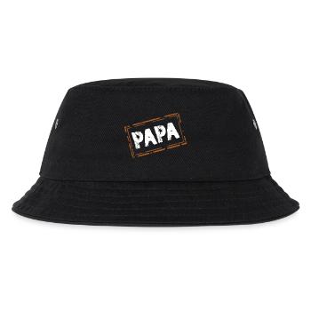 papa - Kinder Bucket Hat - Schwarz - Vorne
