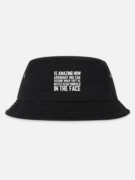 Nie geschlagene fette Typografie - Kinder Bucket Hat - Schwarz