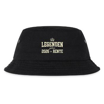 Legenden gehen 2026 in Rente Geschenk  - Kinder Bucket Hat - Schwarz - Vorne