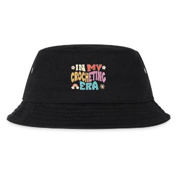In my Crocheting Era - Kinder Bucket Hat - Schwarz - Vorne