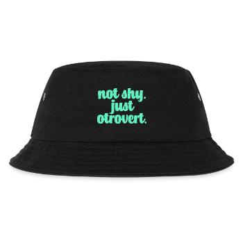 Nicht schüchtern Otrovertiert - Kinder Bucket Hat - Schwarz - Vorne