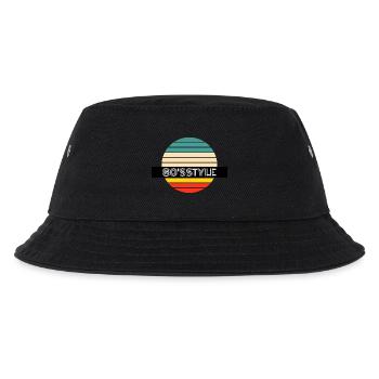 80s Style Retro Vintage Farben Geschenk - Kinder Bucket Hat - Schwarz - Vorne