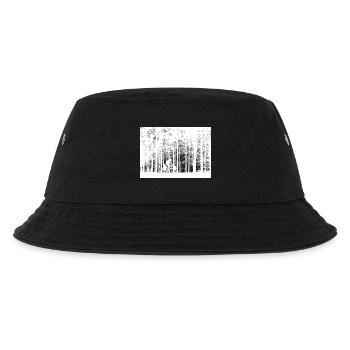 Freedom on two wheels – cyclists in the forest - Kids’ Bucket Hat - black - Front