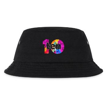 ZEHN 10 JAHRE JUNGE 10. GEBURTSTAG - Kinder Bucket Hat - Schwarz - Vorne