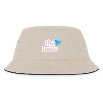 The Bride - Kinder Bucket Hat - Natur/Navy - Vorne