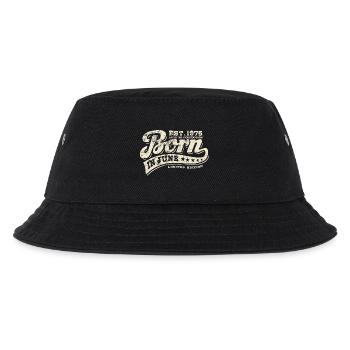 Born in June 1975 - Birthday - Gift - Kids’ Bucket Hat - black - Front