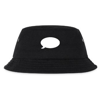 Blase (weiß) - Kinder Bucket Hat - Schwarz - Vorne