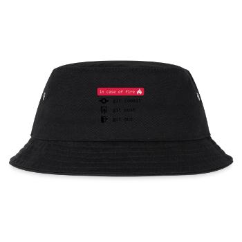 in case of fire - git out - Kinder Bucket Hat - Schwarz - Vorne