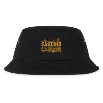 Warnung: Chemielehrer - Kinder Bucket Hat - Schwarz - Vorne