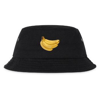 Bananen - Kinder Bucket Hat - Schwarz - Vorne