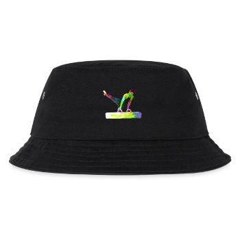 Pauschenpferd Turner - Kinder Bucket Hat - Schwarz - Vorne