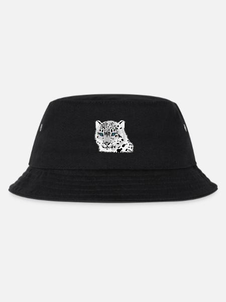 Schneeleopard - Kinder Bucket Hat - Schwarz