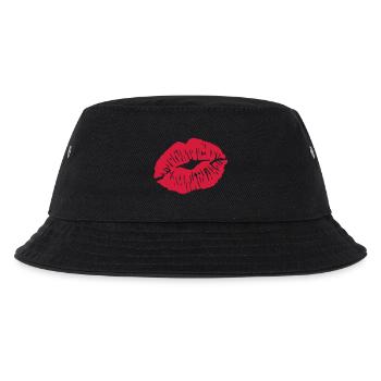 Lips - Kids’ Bucket Hat - black - Front