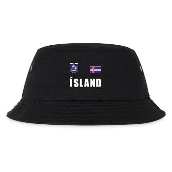 Maillot de football islandais T-shirt Jersey Fan Fan - Bob Enfant - noir - Devant