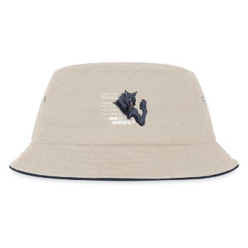 Always a werewolf - weiß - Kinder Bucket Hat - Natur/Navy - Vorne