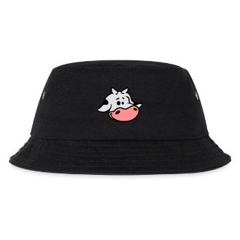 Süßes Kalb Kuh Gesicht - Kinder Bucket Hat - Schwarz - Vorne