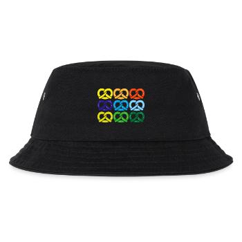 brezel salzbrezel - Kinder Bucket Hat - Schwarz - Vorne