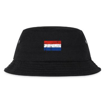 Drapeau Pays-Bas Drapeau Grunge Retro Vintage - Bob Enfant - noir - Devant