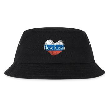I Love Russia - Kinder Bucket Hat - Schwarz - Vorne