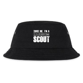 Vertrauen: Ich bin Scout i am a Scout Pfadfinder - Kinder Bucket Hat - Schwarz - Vorne