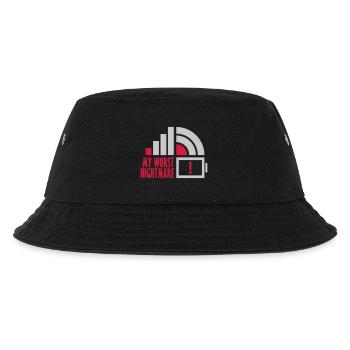 Logos my worst nightmare - Kids’ Bucket Hat - black - Front