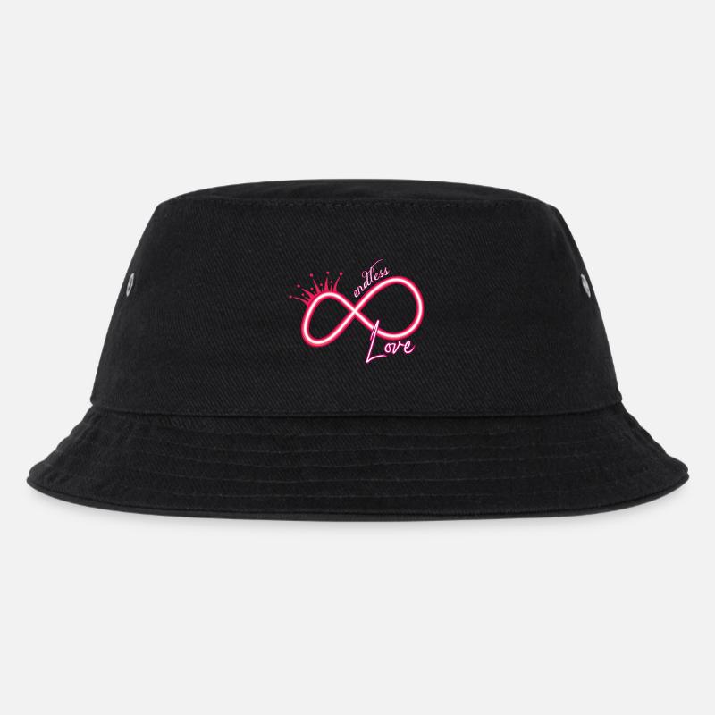 Unendlichkeitszeichen neon endless love - Kinder Bucket Hat - Schwarz