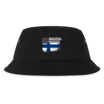 American finland flag - Kids’ Bucket Hat - black - Front
