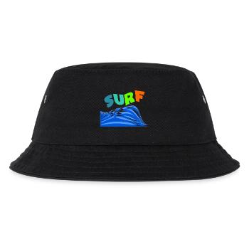 SURFEN. WELLENREITER. WELLENREITER. SPORT. FEIERTAG. REISE. - Kinder Bucket Hat - Schwarz - Vorne