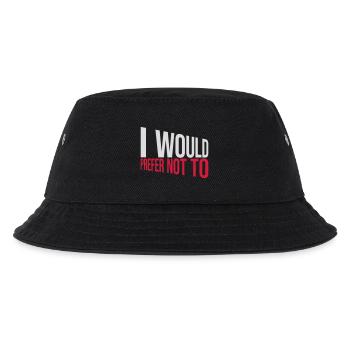 I prefer not to - Kids’ Bucket Hat - black - Front