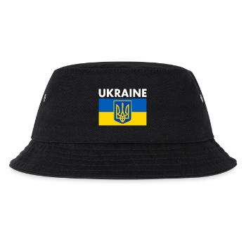 Ukraine - Kinder Bucket Hat - Schwarz - Vorne