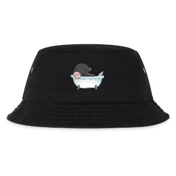 Mole Bathing Bathtub - Kids’ Bucket Hat - black - Front