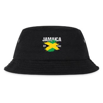 Jamaica Brush Flag Est1982 - Kinder Bucket Hat - Schwarz - Vorne