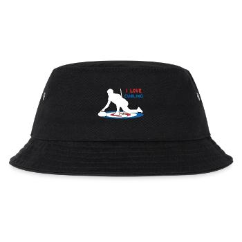 I Love Curling - Kids’ Bucket Hat - black - Front
