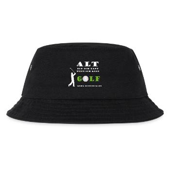 Golfspieler Golf Sport Alter altern junggeblieben - Kinder Bucket Hat - Schwarz - Vorne