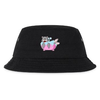 Seal Bathing Bathtub - Kids’ Bucket Hat - black - Front