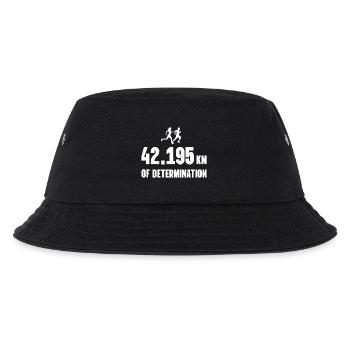 Marathon - 42,195 km of Determination - Kids’ Bucket Hat - black - Front
