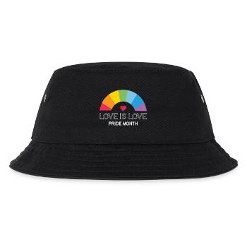 Liebe ist Liebe. Stolz-Monat. - Kinder Bucket Hat - Schwarz - Vorne