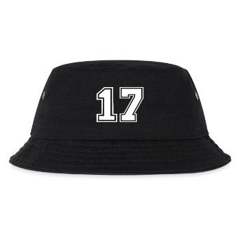 17 - Kinder Bucket Hat - Schwarz - Vorne