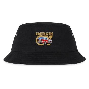 Feuerwehr Notruf - Kinder Bucket Hat - Schwarz - Vorne