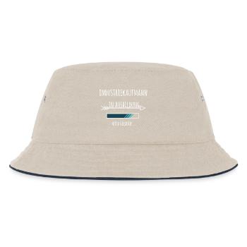 Industriekaufmann Ausbildung Beruf Industrie - Kinder Bucket Hat - Natur/Navy - Vorne