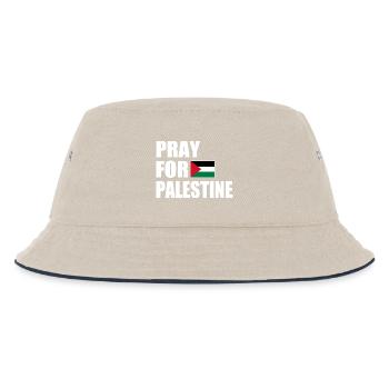 Pray for palestine - Kids’ Bucket Hat - ecru/navy - Front