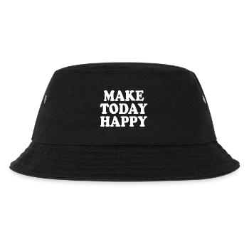 Make today happy - Kinder Bucket Hat - Schwarz - Vorne