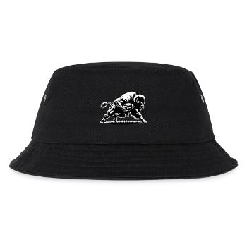 Büffel spielt American Football - Kinder Bucket Hat - Schwarz - Vorne