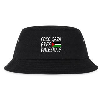 Free gaza Free palestine - Kids’ Bucket Hat - black - Front