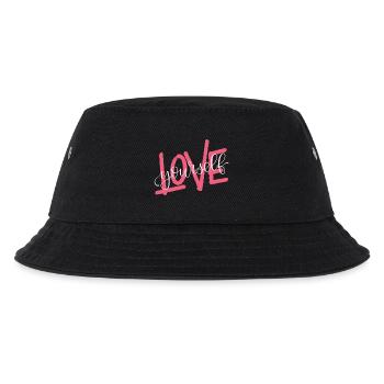 LOVE yourself - Kinder Bucket Hat - Schwarz - Vorne