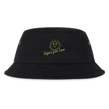 Einfach gute Laune - Kinder Bucket Hat - Schwarz - Vorne