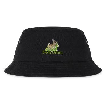 Frohe Ostern - Kinder Bucket Hat - Schwarz - Vorne